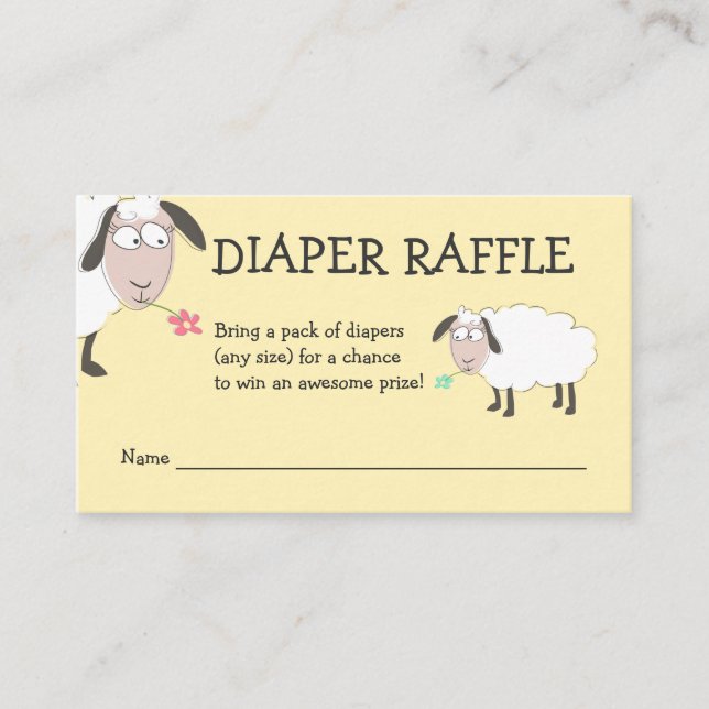 Carte D'accompagnement Mélange Mouton, Baby shower, Fromage (Devant)