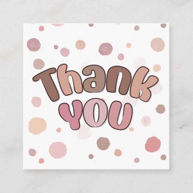 Carte D'accompagnement Merci (Devant)