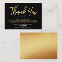 Merci d'affaires moderne Gold Foil