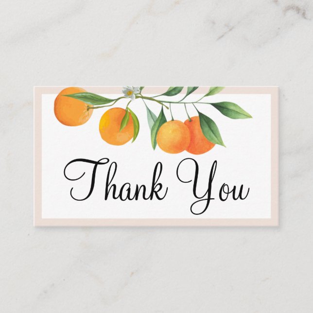 Carte D'accompagnement Merci de Baby shower Little Cutie modifiable (Devant)