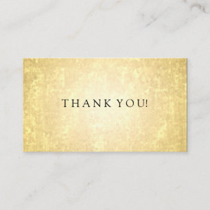 Carte D'accompagnement Merci Insertion Gold Foil Look Stars Confetti