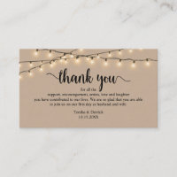 Merci mariage, Russe moderne Brown Kraft