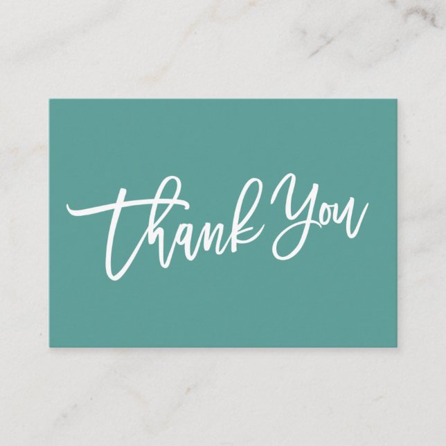 Carte D'accompagnement MERCI MODERNE LOUÉ À LA MAIN pour votre achat (Devant)