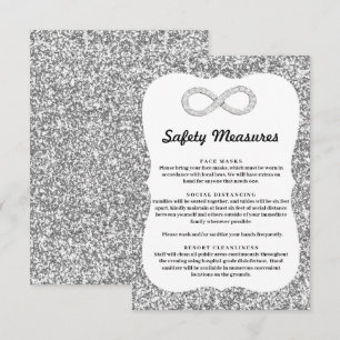 Carte D'accompagnement Mesures de sécurité Infinity Diamond Pailleté Arge