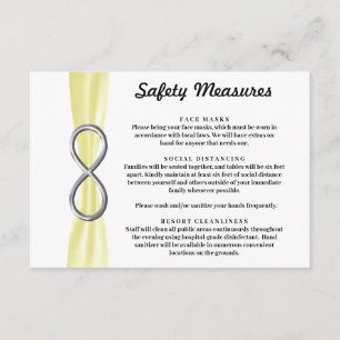 Carte D'accompagnement Mesures de sécurité Silver Infinity Ruban jaune