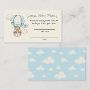 Carte D'accompagnement Mignonne Ours Bonjour Little One Devine Combien De