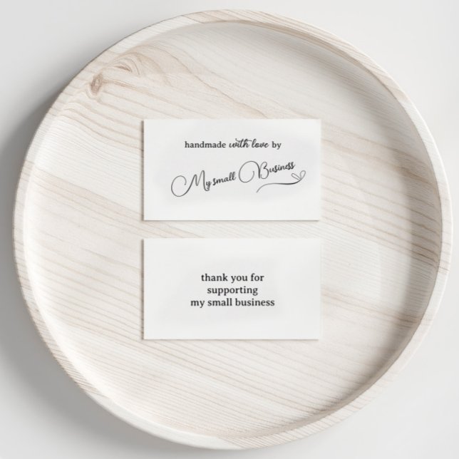 Carte D'accompagnement Mini-artisanal avec Merci d'amour (Créateur téléchargé)