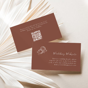 Carte D'accompagnement Mini-fer à cheval   Site Mariage Code QR