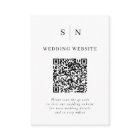 Minimal et chic | Mariage de code QR noir et blanc