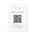 Minimal et chic | Mariage de code QR noir et blanc