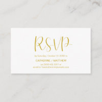 Minimale moderne, Script or, réponse RSVP