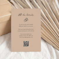Minimalist Horseshoe Mariage Détails de l'invité Q