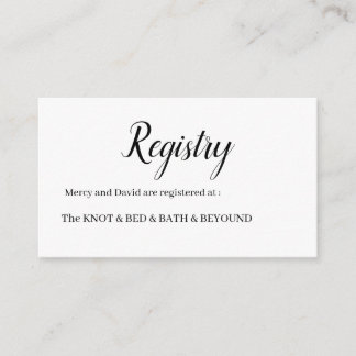 Carte D'accompagnement Minimaliste