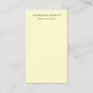 Carte D'accompagnement Minimaliste Classique Professionnel Crème Uni