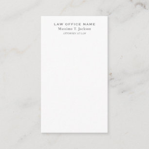 Carte D'accompagnement Minimaliste Classique Simple Noir Blanc