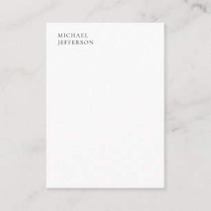 Carte D'accompagnement Minimaliste Noir & Blanc Moderne Simple