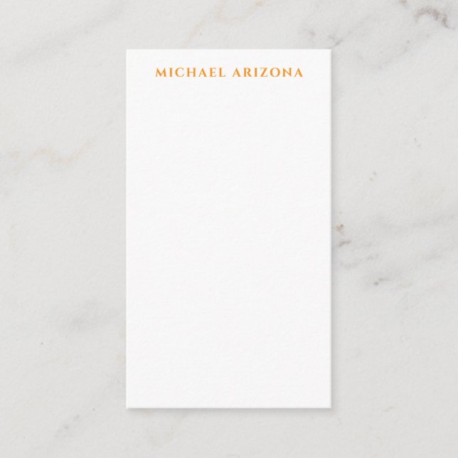 Carte D'accompagnement Modern Minimalist Simple Plain Own Name (Devant)