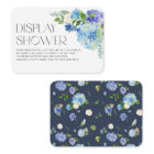 Moderne Blue Hydrangea Fleurs Affichage Douche