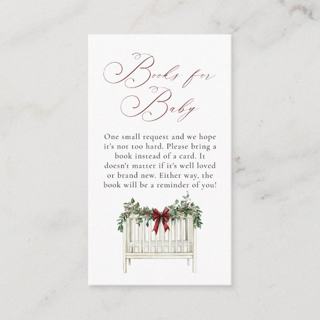Carte D'accompagnement Moderne Cute Elegant Père Noël Baby Baby shower (Devant)