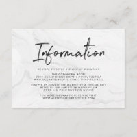 Moderne écriture en marbre blanc | Informations su