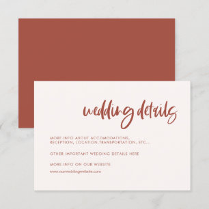 Carte D'accompagnement Moderne et élégante décoration de mariages roses