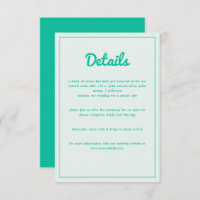 Moderne Gras Emerald Mint Green Retro Vibes Mariag