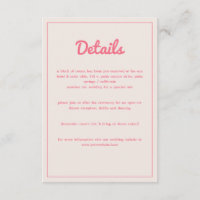 Moderne Gras Hot rose Fuchsia Retro Vibes Mariage