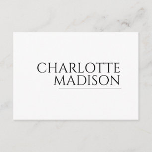 Carte D'accompagnement Moderne Simple Blanc Tendance Minimaliste Simple 