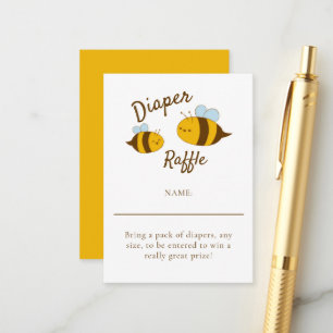 Carte D'accompagnement Mommy to Bee Baby shower Déchets Raffle Jeu