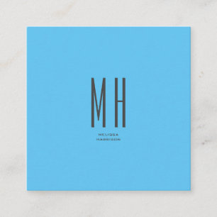 Carte D'accompagnement Monogramme moderne Professionnel Plat Ciel Simple 