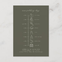 Montage Mariage vert foncé et blanc avec icônes