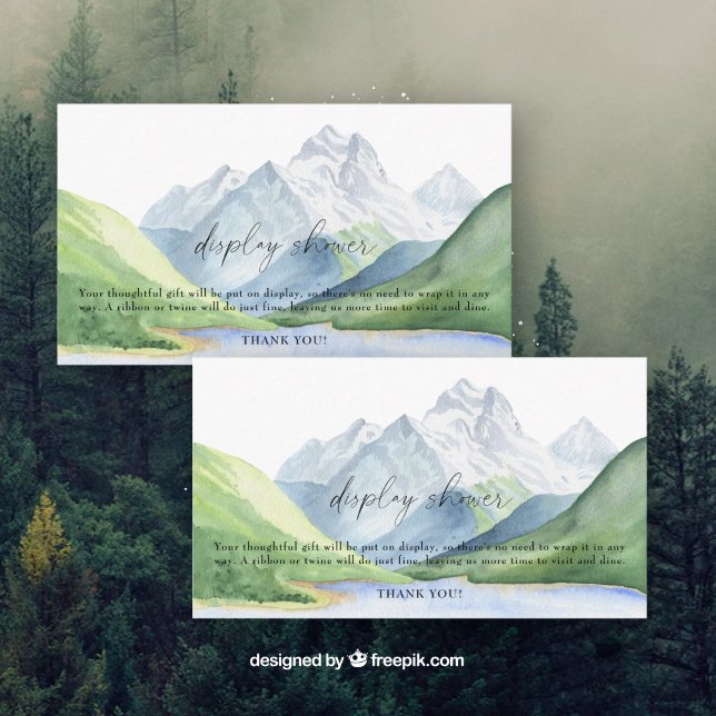 Carte D'accompagnement Montagnes - douche d'affichage (Créateur téléchargé)
