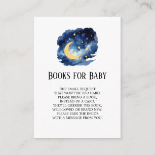 Carte D'accompagnement Moon & Stars Baby Boy Books for Baby Card