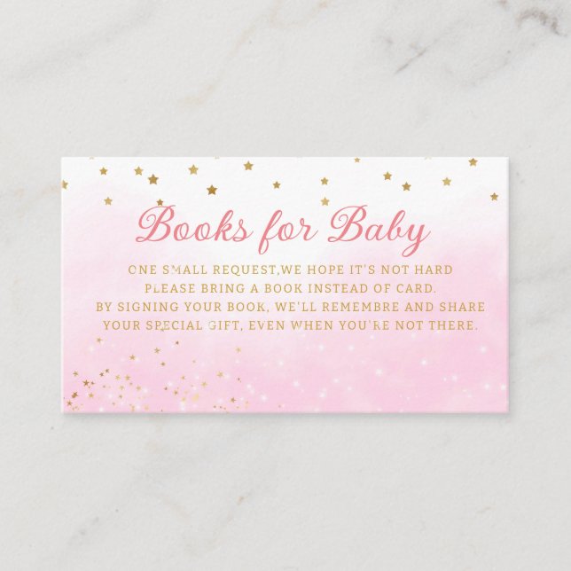 Carte D'accompagnement Moon Stars Baby shower Livres Pour Bébé (Devant)