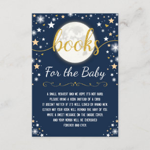 Carte D'accompagnement Moon & Stars Livres pour bébé Twinkle Star Douche