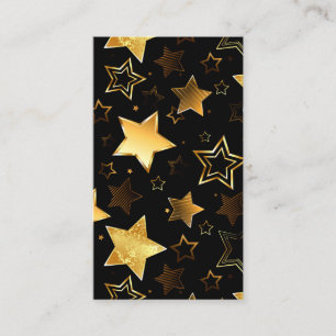 Carte D'accompagnement Motif sans couture avec étoiles d'or