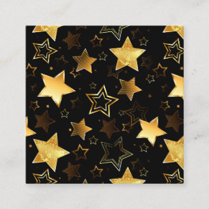 Carte D'accompagnement Motif sans couture avec étoiles d'or