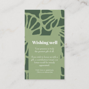Carte D'accompagnement Motif sans couture de corail floral abstrait vert