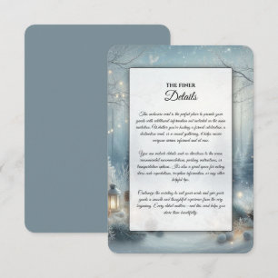 Carte D'accompagnement Murmures d'un Solstice d'Hiver