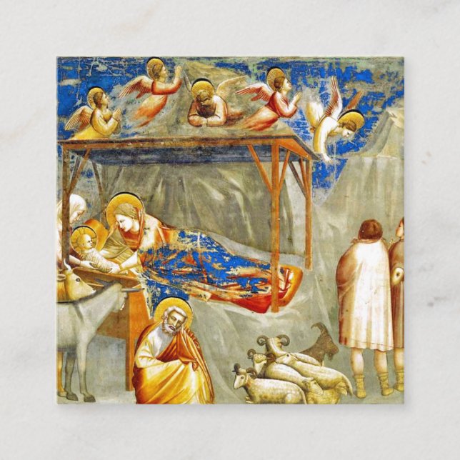 Carte D'accompagnement Nativité Naissance de Jésus (Devant)