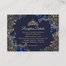 Navyl Blue Golden Tiara Roses Quinceañera