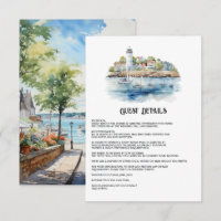 Newport, Rhode Island Mariage Détails sur l'invité