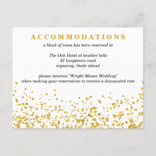 Carte D'accompagnement Noces d'or