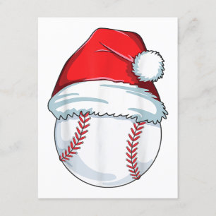 Carte D'accompagnement Noël Baseball Santa Hat Ball Enfants garçons Homme