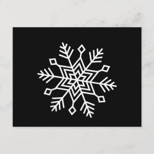 Carte D'accompagnement Noël d'hiver Flocon de neige Correspondant à la fa