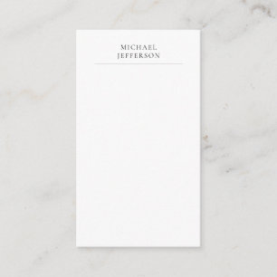 Carte D'accompagnement Noir & Blanc Minimaliste Simple Moderne