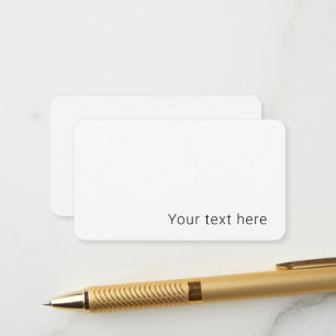Carte D'accompagnement Nom modifiable minimal simple ou autre texte
