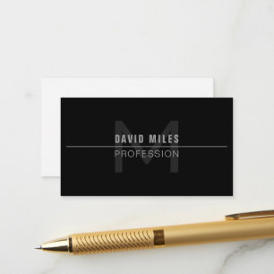 Carte D'accompagnement Nom professionnel moderne Dark Grey