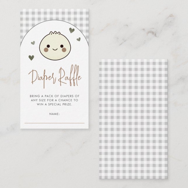 Carte D'accompagnement Notre petit Baby shower de rousseur de couches (Devant / Derrière)