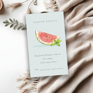 Carte D'accompagnement Notre petit Baby shower de rousseur de Melon Bleu